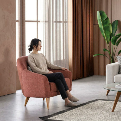 Sillón de lujo con estilo, mueble elegante para sala de estar, lounge, club, diseño de una plaza.