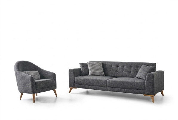 Diseño de sala de estar conjunto de 2 piezas. Sofá de tres plazas Sillón 3+1 Sofás de sofá.