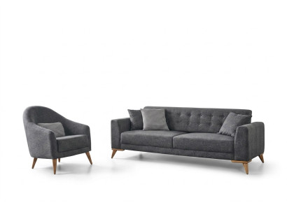 Diseño de sala de estar conjunto de 2 piezas. Sofá de tres plazas Sillón 3+1 Sofás de sofá.