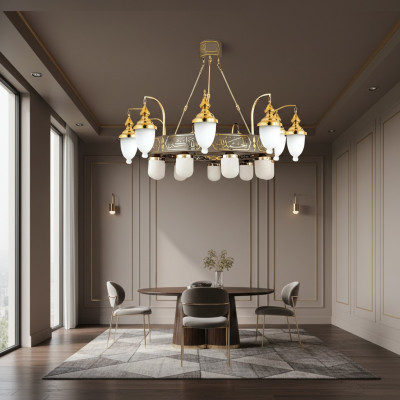 Iluminar luz lámpara lámparas lámpara de techo lámpara de cristal 125x135