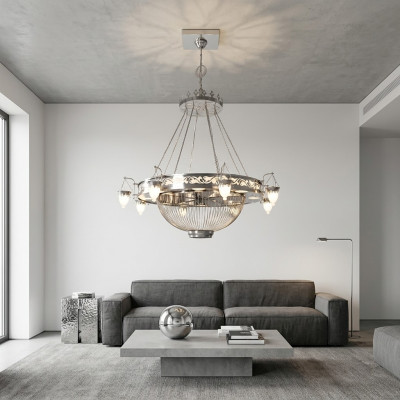 Gran lámpara de luces Lámpara de araña Lámparas de lujo de techo xxl 220x250