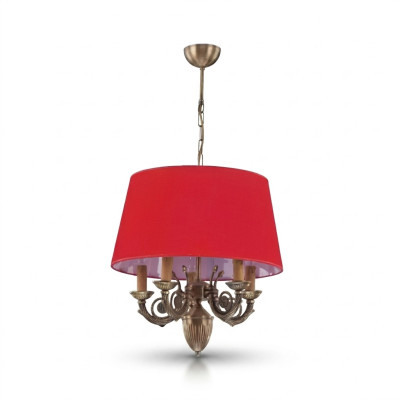 Lámpara de araña - Clásica luces lámparas lámpara dorado 50x80 Rojo