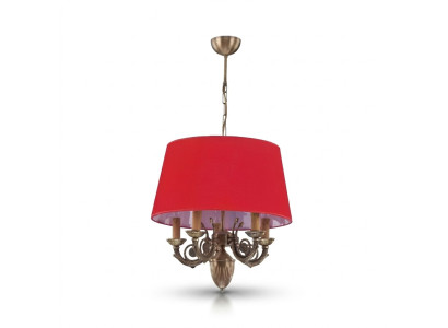 Lámpara de araña - Clásica luces lámparas lámpara dorado 50x80 Rojo