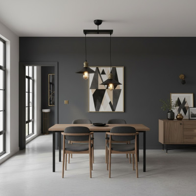 Lámpara de techo Una moderna lámpara colgante de lujo para sala de estar y comedor, nueva.