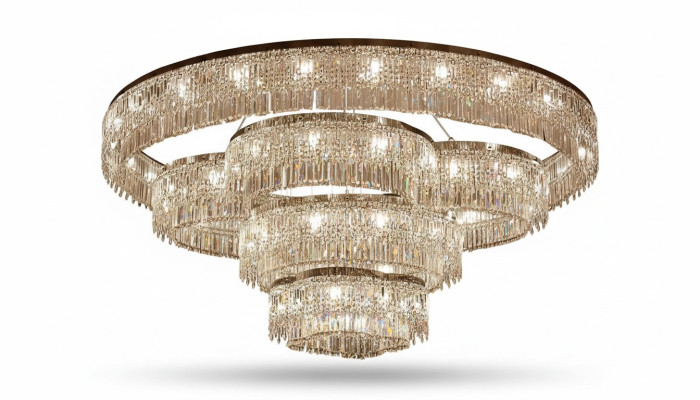 Candelabro Para el vestíbulo de cristal brillante nuevo Lujo interior Nuevo