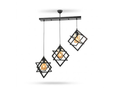 Lámpara de techo Black Pendelleuchte para un lujoso interior de sala de estar.