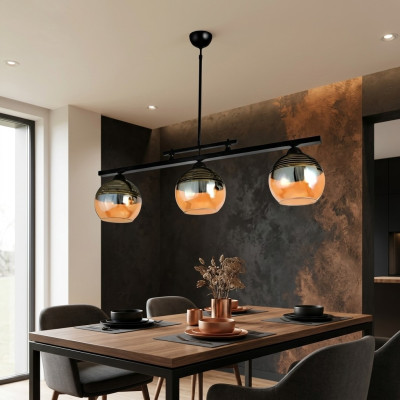 Lámpara de techo, luz negra, lámpara de lujo para la sala de estar, lámpara colgante 20x65.