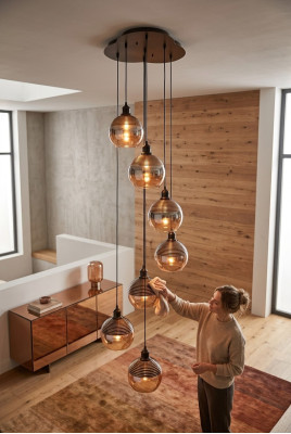 Lámpara colgante salón chic mecerse en el hogar luz lámpara.