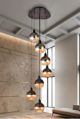 Lámpara colgante salón chic mecerse en el hogar luz lámpara.