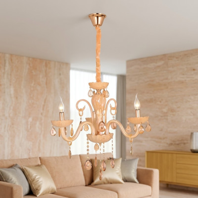Lámpara de techo Opal Honey para el hogar sala de estar Nuevo Lujo para estilo