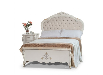 Diseño de cama de 120x200 cm, cama de madera Chesterfield para habitaciones de hotel matrimonial.