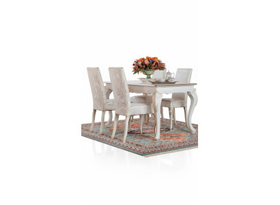 Silla de comedor de lujo Silla de madera clásica Sillas de estilo italiano