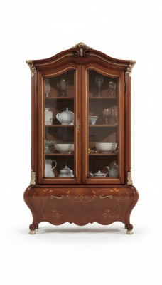 Vitrina de madera de lujo aparador Diseño de gabinetes marrones Muebles italianos nuevos