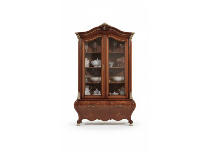 Vitrina de madera de lujo aparador Diseño de gabinetes marrones Muebles italianos nuevos