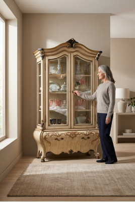 Vitrina Aparador Armarios Diseño Muebles Italianos Armario Lujo Estante
