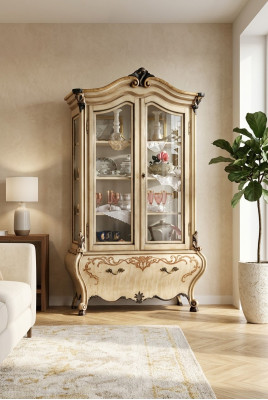Vitrina Aparador Armarios Diseño Muebles Italianos Armario Lujo Estante