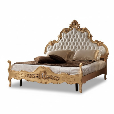 Diseño de acolchado de cama de lujo Chesterfield doble de 180x200 para camas de hotel.