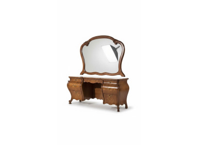 Juego de tocador con espejo, muebles de dormitorio diseño 2 piezas
