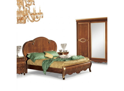 Cama tapizada Clásica cama doble de madera Cama de hotel Dormitorio Tapizado