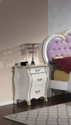 Mesita de noche con 3 cajones diseño de armario de madera clásico nuevo