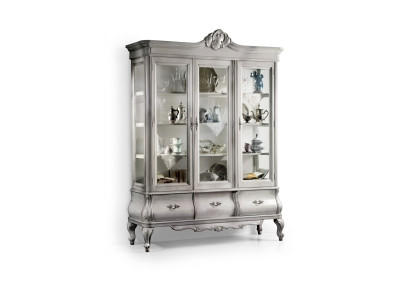 Vitrina de madera Lujo Armario Clásico Mueble Italiano Armarios