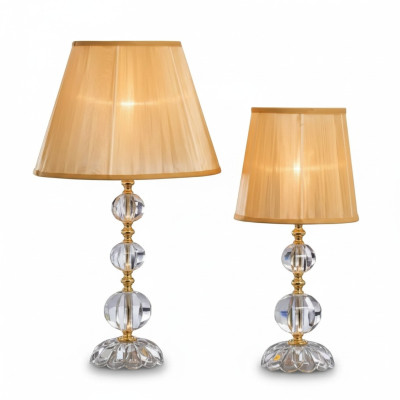 Lámpara de mesa de cristal clásica lámpara de araña de cristal de estilo elegante nueva