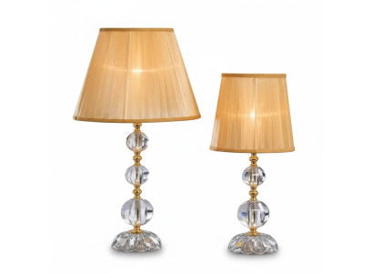 Lámpara de mesa de cristal clásica lámpara de araña de cristal de estilo elegante nueva