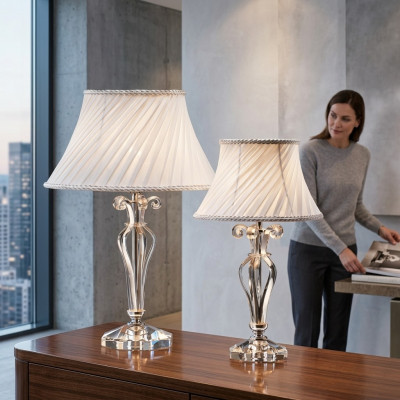 Diseñador lámpara de mesa clásica lámpara de pie candelabro de cristal de lujo