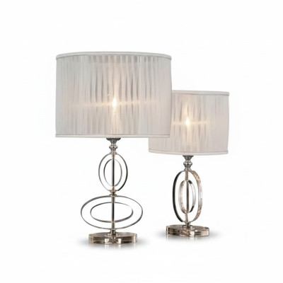 Lámpara de mesa blanca Lámpara de araña de cristal Clásico Candelabro de araña