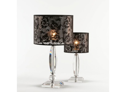 Lámpara de mesa estilo antiguo, lámpara de mesa de candelabro lámpara de mesa lámparas de cristal lámpara
