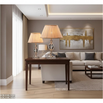 Lámpara de mesa, lámparas de mesa, candelabro de cristal, lámpara de estilo antiguo, luces