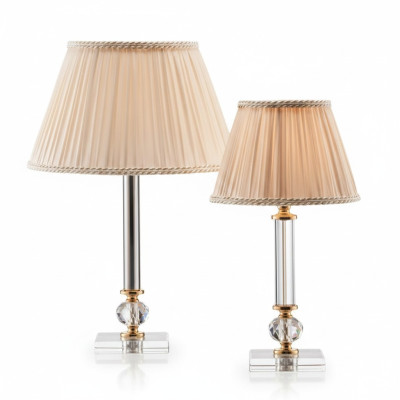 Lámpara de mesa estilo antiguo con cristales, lámpara de mesa, lámpara de cristal, lámpara de pie