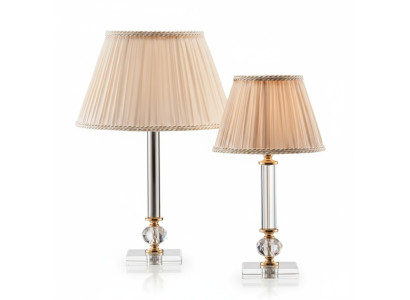 Lámpara de mesa estilo antiguo con cristales, lámpara de mesa, lámpara de cristal, lámpara de pie