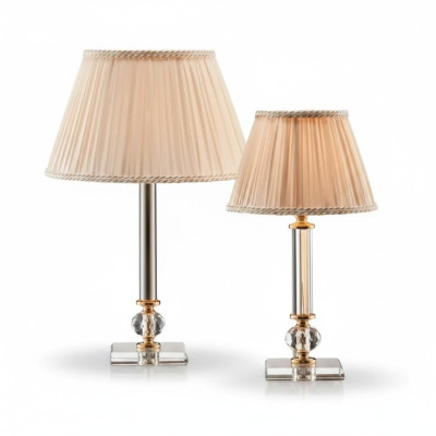 Lámpara de pie de cristal clásica, iluminación de escritorio, muebles de lujo nuevos.