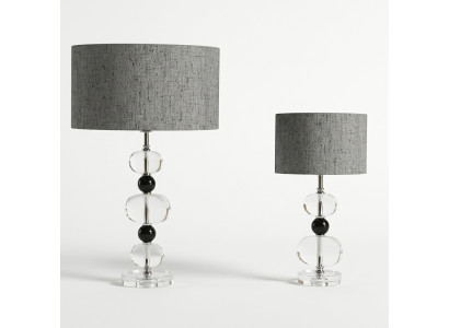 Lámpara de mesa elegante Lámpara gris Iluminación moderna Lámpara de mesa nueva