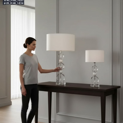 Lámpara de escritorio Lámpara de araña de cristal lámpara de diseño de mesa moderna