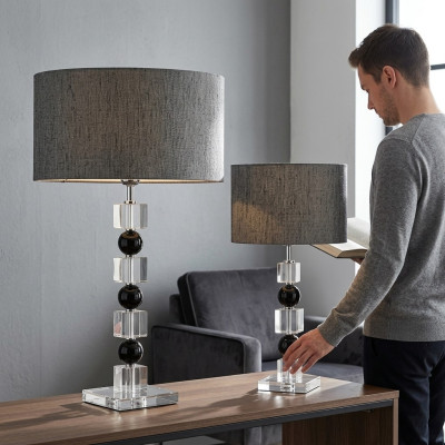 Estilo art déco lámpara de mesa lámpara candelabro cristal lámparas de mesa