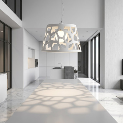 Diseñador de lujo Lámpara de techo de araña moderna blanca de lujo Estilo de lámpara de lujo.