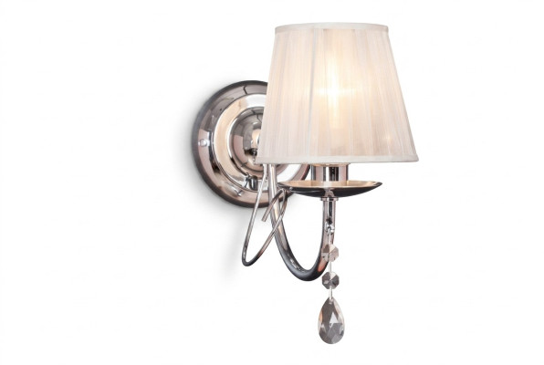 Lámpara de pared gris en estilo antiguo, lámpara de pared estilo candelabro, lámpara de diseñador nueva.