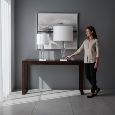 Lámpara de mesa, candelabro de cristal, iluminación clásica, luz de mesa, nuevo.