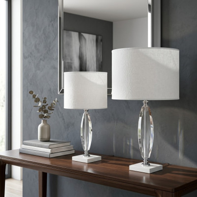 Lámpara de mesa, candelabro de cristal, iluminación clásica, luz de mesa, nuevo.