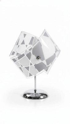 Lámpara de mesa elegante Moderna Lámpara de cristal gris Nuevo