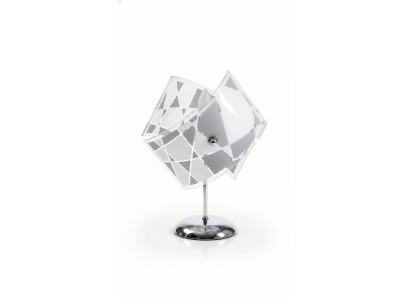 Lámpara de mesa elegante Moderna Lámpara de cristal gris Nuevo