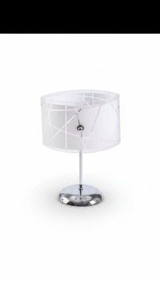 Lujoso Candelabro Moderno Candelabro de Cristal Lámpara de Mesa Blanca Nueva