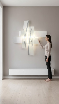 Lámpara de pared con diseño de candelabro con luz blanca, iluminación de pared, lámpara.