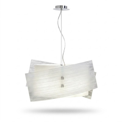 Moderno candelabro oscilante blanco con 2 lámparas elegante lámpara de techo