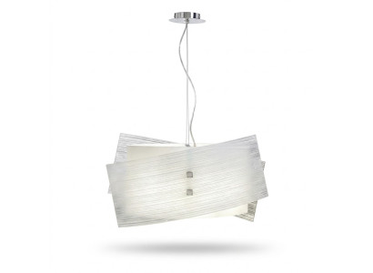 Moderno candelabro oscilante blanco con 2 lámparas elegante lámpara de techo