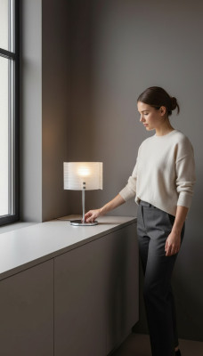 Lámpara de mesa moderna de cristal candelabro iluminación lámpara de sala de estar.