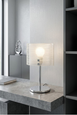 Lámpara de mesa moderna de cristal candelabro iluminación lámpara de sala de estar.