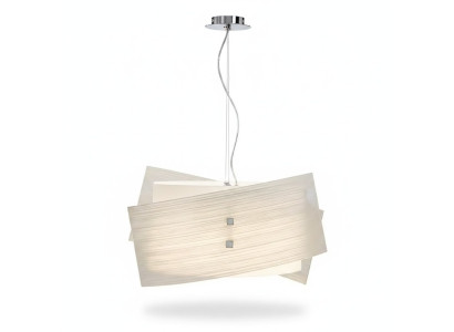 Lámpara de techo elegante clásica blanca con candelabro colgante de 2 x lámparas nuevo.